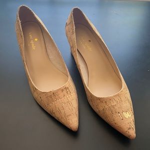 NEW Kate Spade Cork Block Heels